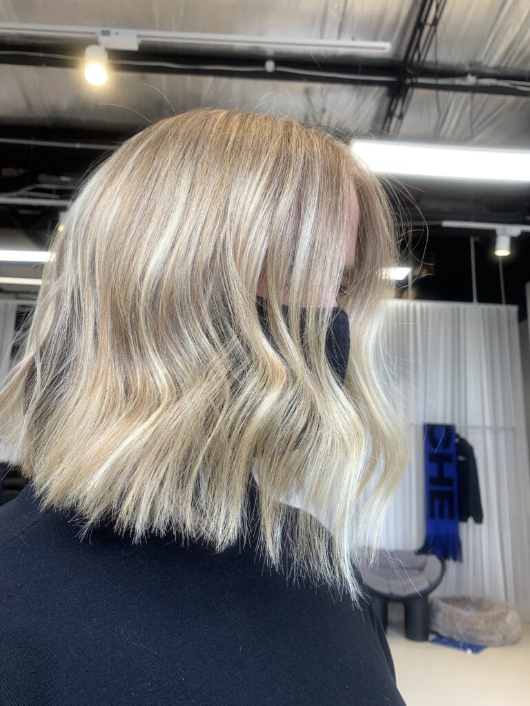 Hair hairdresser colour st Kilda highlights blonde balayage copper brunette inspiration waves curls blow-dry blowout seamless golden Wella salon melbourne